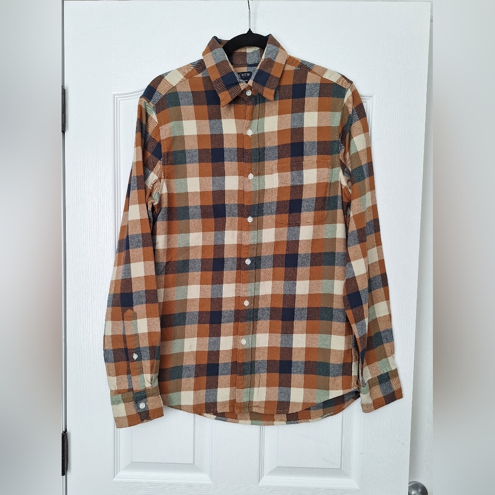 J.Crew Men's Plaid Button-Up Shirt